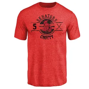 Men's Cameron Crotty Ottawa Senators Insignia Tri-Blend T-Shirt - Red