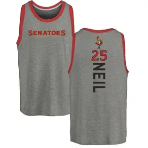 Men's Chris Neil Ottawa Senators Backer Tri-Blend Tank Top - Ash