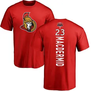 Men's Kurtis MacDermid Ottawa Senators Backer T-Shirt - Red