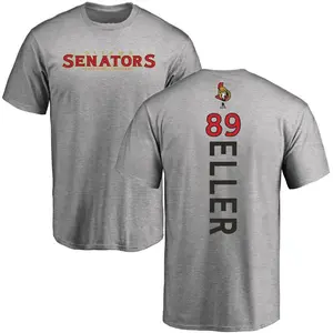 Men's Lars Eller Ottawa Senators Backer T-Shirt - Ash
