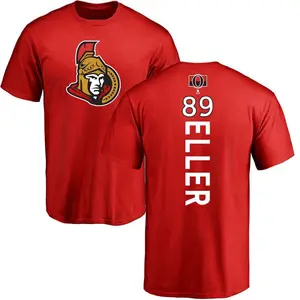 Men's Lars Eller Ottawa Senators Backer T-Shirt - Red