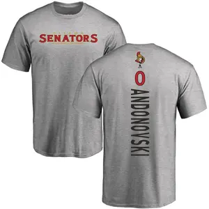 Men's Matthew Andonovski Ottawa Senators Backer T-Shirt - Ash
