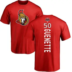 Men's Maxence Guenette Ottawa Senators Backer T-Shirt - Red