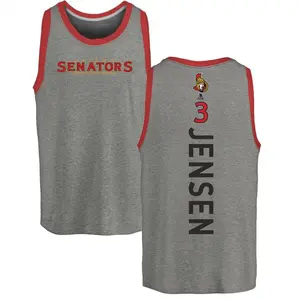 Men's Nick Jensen Ottawa Senators Backer Tri-Blend Tank Top - Ash