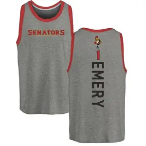 Men's Ray Emery Ottawa Senators Backer Tri-Blend Tank Top - Ash