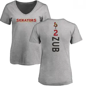 Women's Artem Zub Ottawa Senators Backer T-Shirt - Ash
