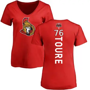 Women's Djibril Toure Ottawa Senators Backer T-Shirt - Red
