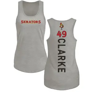 Women's Graeme Clarke Ottawa Senators Backer Tri-Blend Tank Top - Ash