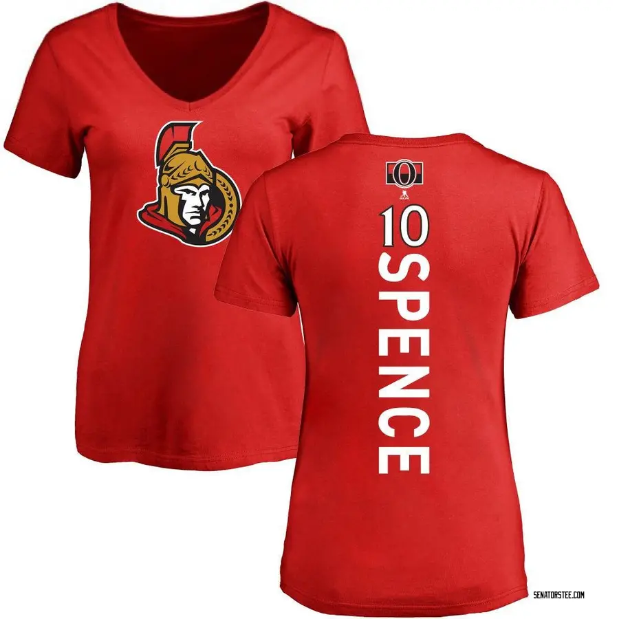 Women's Jordan Spence Ottawa Senators Backer T-Shirt - Red