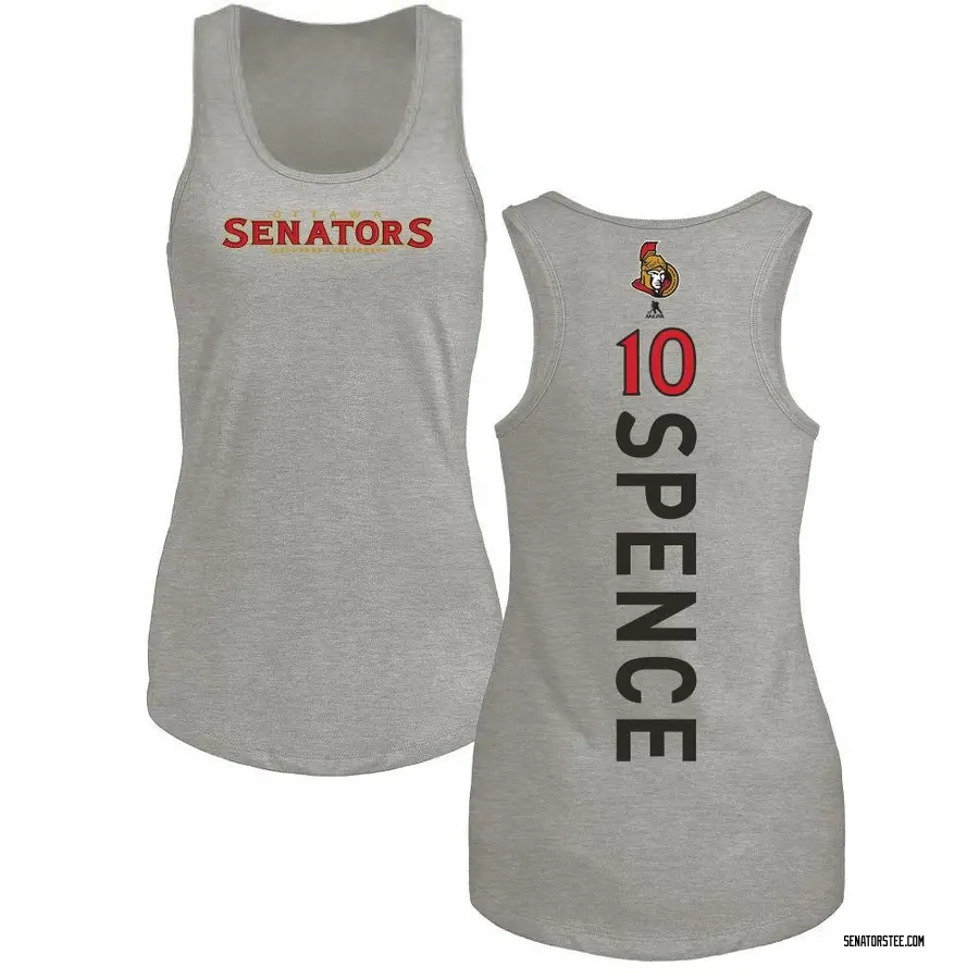 Women's Jordan Spence Ottawa Senators Backer Tri-Blend Tank Top - Ash