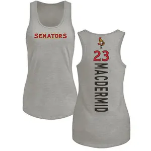 Women's Kurtis MacDermid Ottawa Senators Backer Tri-Blend Tank Top - Ash