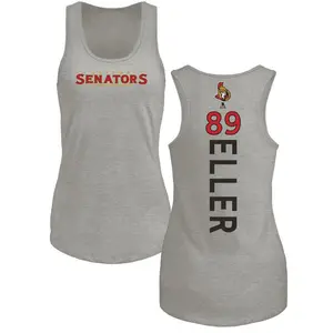 Women's Lars Eller Ottawa Senators Backer Tri-Blend Tank Top - Ash