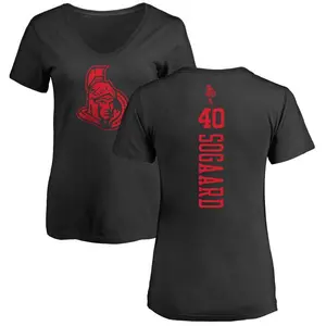 Women's Mads Sogaard Ottawa Senators One Color Backer T-Shirt - Black
