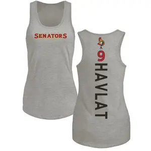Women's Martin Havlat Ottawa Senators Backer Tri-Blend Tank Top - Ash