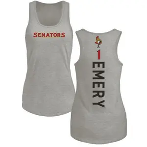Women's Ray Emery Ottawa Senators Backer Tri-Blend Tank Top - Ash