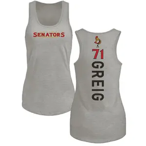 Women's Ridly Greig Ottawa Senators Backer Tri-Blend Tank Top - Ash
