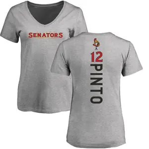 Women's Shane Pinto Ottawa Senators Backer T-Shirt - Ash