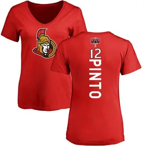 Women's Shane Pinto Ottawa Senators Backer T-Shirt - Red