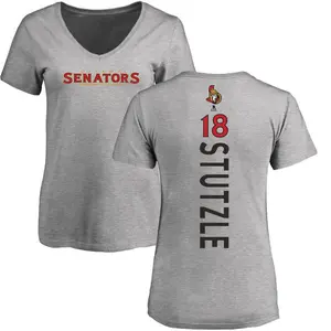 Women's Tim Stutzle Ottawa Senators Backer T-Shirt - Ash