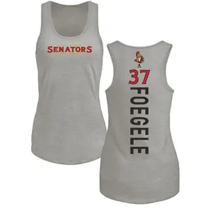Women's Warren Foegele Ottawa Senators Backer Tri-Blend Tank Top - Ash
