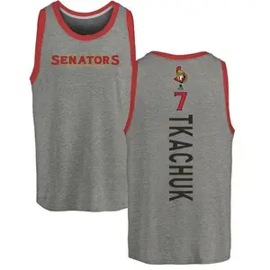 Youth Brady Tkachuk Ottawa Senators Backer Tri-Blend Tank Top - Ash