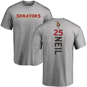 Youth Chris Neil Ottawa Senators Backer T-Shirt - Ash