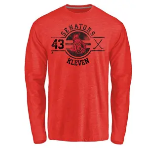 Youth Tyler Kleven Ottawa Senators Insignia Tri-Blend Long Sleeve T-Shirt - Red
